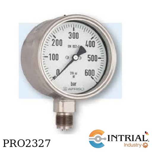 [RF160Ch,D402(85262402)+MD30(31417W)] MANOMETRO PARA APLICACIONES QUIMICAS , 0 a 2.5 bar,  160 mm