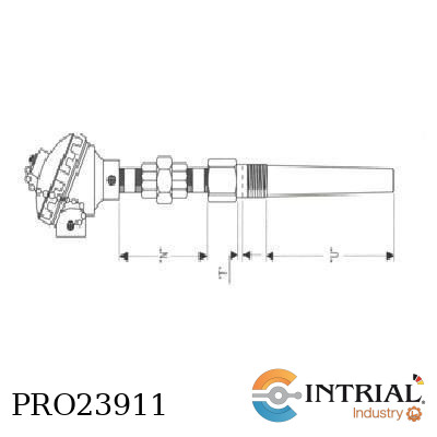 [PRO23911] Resistance thermometer, 420 mm, 3/4"NPT,