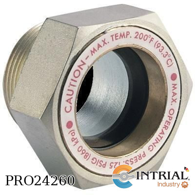 [SFI-500B-1-1-4] SIGHT WINDOW,  1-1/4" male NPT.  200°F (93°C).
