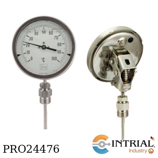 [TBE-2-3-C20-9A-6-R11-C01+TWL-0000N] Termometro Bimetalico TBE, 0-200ºC, 230 mm, Termopozo