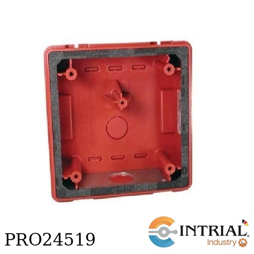 [WPBB-R] WEATHERPROOF BACK BOX, Resistant back-box for ASWP RED