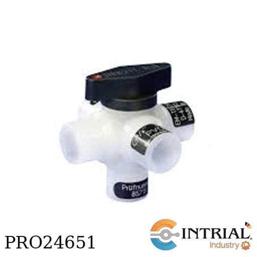 [6L802F0414PF] VÁLVULA BOLA, NPT, 3 Vías