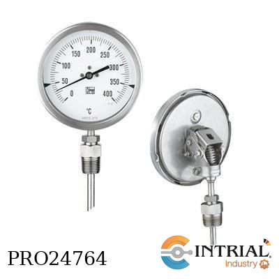 [TBE23C209A8R11C01+Thermowell] Termometro Bimetalico TBE, 0-200ºC, 150 mm, Termopozo