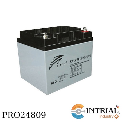 [RA12-40] VALVE REGULATED SEALED LEAD-ACID BATTERY, CYCLE USE: 14.6 -14.8V(25°C)