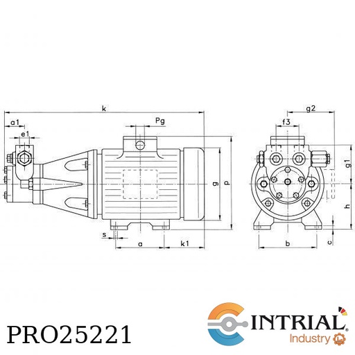 [SMG1549-I-2-10] Hp-Motor pump, 2 bar, 1400rpm
