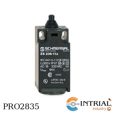 [ZS236-11Z] MICROSWITCH DETECTOR PRESENCIA, 230VAC/24VDC, 4A/1A, 1NO+1NC