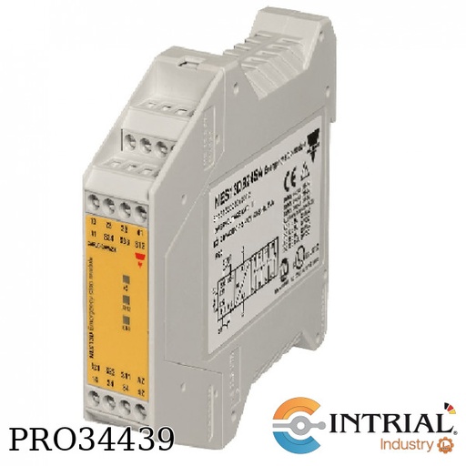 [NES13DB24SA] Emergency Stop and Safety Gate Relay -  1NC - 3NO SCREW-FIXED - AUTOMATIC-MANUAL