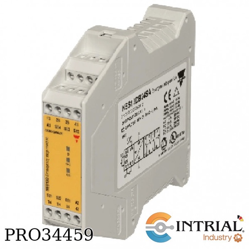 [NES13DB24SC] EMERGENCY STOP AND SAFETY GATE RELAY  1NC - 3NO - SCREW-FIXED - MONITORED-MANUAL