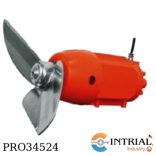 [TBM2,2/6N] Agittador Industrial 2,2 kW, 6 polos, 460 V ±10%, 60 Hz,  IP68, sondas térmicas en estator
