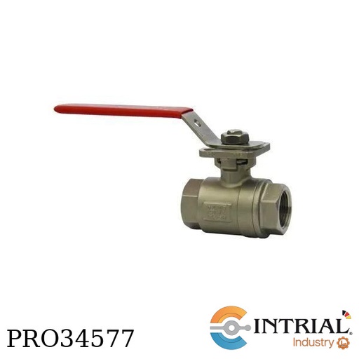 [WE01-JHD00] 2-PIECE NPT STAINLESS STEEL BALL VALVES, 3 INCH