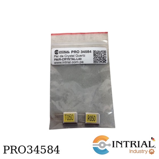 [PAIR-CRYSTAL-L40] Pair of Crystal Quartz (TX+RX) for L40 series