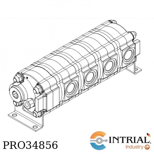 [H307-59-L] 4-section high pressure flow divider, flow: 160 l / min