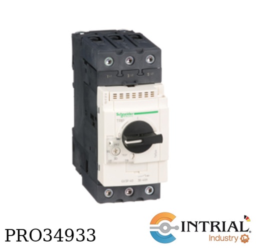 [GV3P40] DISJUNTOR-MOTOR MAGNETOTÉRMICO, 30-40 AMP(AC) 3 POLES, 600 VAC MAX