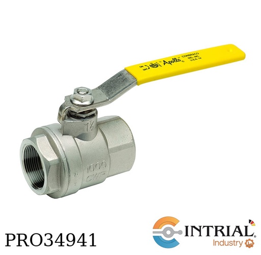[76F-105-01A(1&rdquo;)] STAINLESS STEEL FULL PORT BALL VALVE, NPT 1”