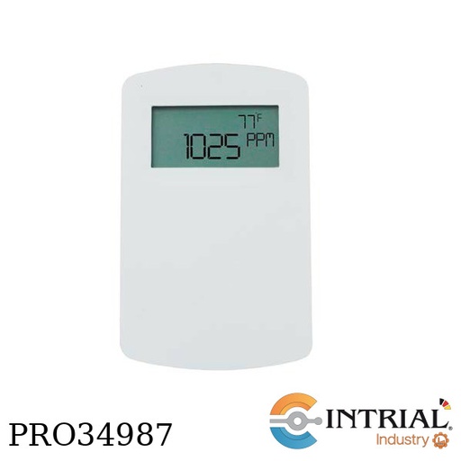 [CDT-2N44-LCD] CARBON DIOXIDE/TEMPERATURE TRANSMITTERS, 0 - 2000 PPM, LCD DISPLAY