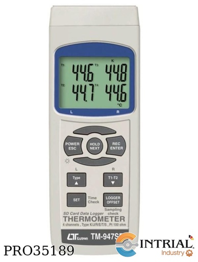 [TM-947SD] 4 channels THERMOMETER, 0 to 50 ℃., 85% R.H.,  Power Supply: AAlkaline or heavy duty