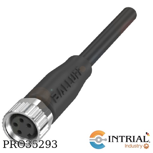 [BCC-M314-0000-10-014-PS0434-050] SINGLE-ENDED CORDSETS, Number of conductors: 4, Connection: M8x1-Female