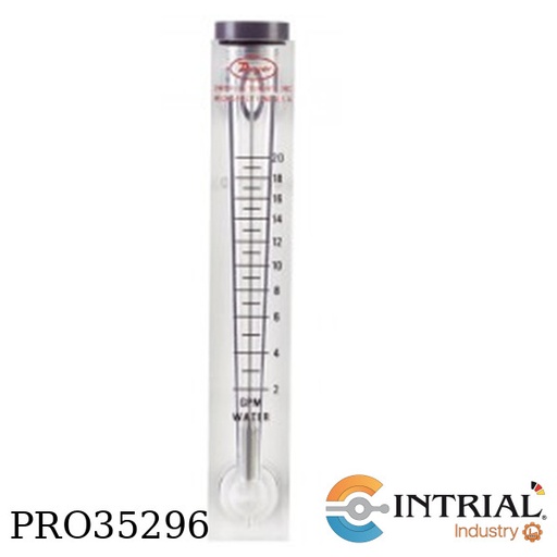 [VFC-153] VISI-FLOAT ACRYLIC FLOWMETERS, 10-75 LPM Water,  1˝ female NPT