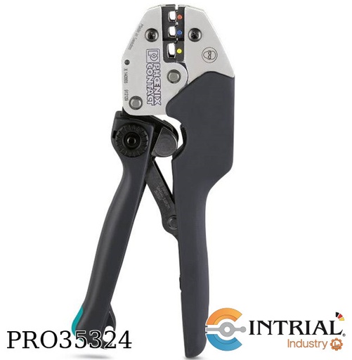 [CRIMPFOX-RCI-6-M] CRIMPING PLIERS, black, 0.5 mm², Insulated cable lugs