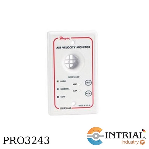 [660] MONITOR DE VELOCIDAD DE AIRE, ALTO 0-275 FPM (0-1,397 m / s)., BAJO  0 a 150 FPM (0-0,792 m / s).