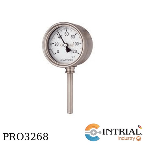 [Fth100Ch,D402(0a160&ordm;C)] Termometro Bimetalico Conex Inf. (0 - 160 ºC)