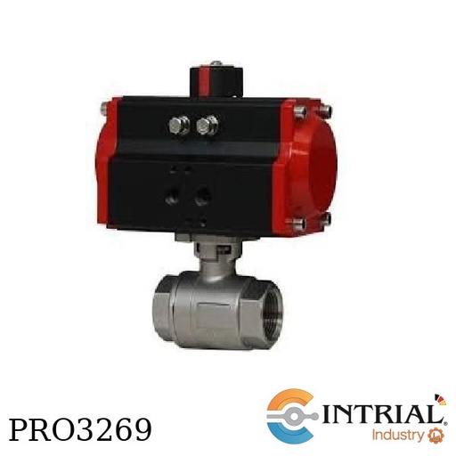 [WE04-GTD02-B] VALVULA DE BOLA AUTOMATICA SS BRIDA, 11/2",   150 PSI, -40 a 232°C, 2 piesas
