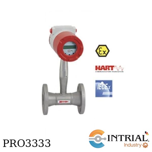 [DVH-V-2H1-S-L-L-2-S-0] Vortex Flow Meter with Flange,Output: 4-20 mA, HART, 1x Pulse, loop powered,Connection (ASME B16.5.2