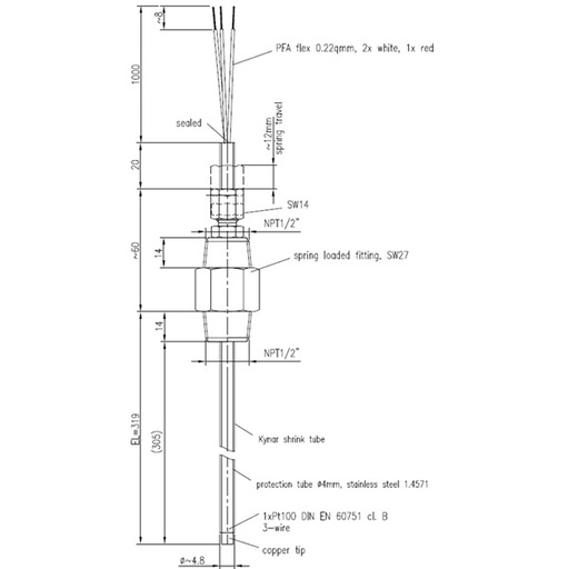 [PRO62395] Screw-in temperature sensor