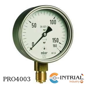 [KP100,D401(0To250mbar)(35121401S)] Manometro  Inf. Bronce KP100,D401(0 To 250 mbar)(35121401S)
