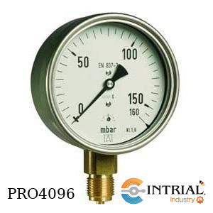 [KP100,D401(0To160mbar)(35120401S)] Manometro  Inf. Bronce KP100,D401(0 To 160 mbar)(35120401S)