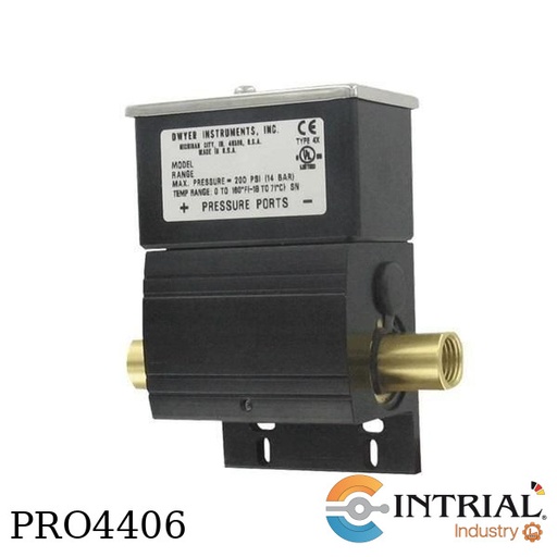 [DXW-11-153-2] ​DIFFERENTIAL PRESSURE SWITCH, 30 to 140°F, SPDT,  1/4" NPT