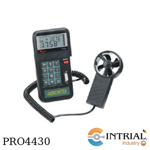 [VT-200] ​THERMO-ANEMOMETRO, 32 to 122°F , 1 to 140.0 km/hr; 60 to 8,800 ft/min.,  0.3 to 45 m/s; 0.7 to 100