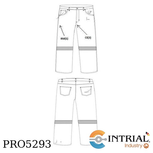 [PAN-TER-T38-CL1-CAT4/40.4-N7-LB01] Pantalón Térmico de Invierno Antiflama , Talla 38 , Clase 1 , Categoria 4 , ATPV 40.4 cal/cm2