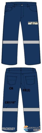 [PAN-TER-T32-CL1-CAT4/40.4-N7] Pantalón Antiflama , Talla 32 , Clase 1 , Categoria 4 , ATPV 40.4 cal/cm2