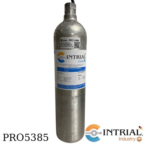 [GKI-GCMT2.5C2XCX2-CIS1CJ10] Gas Calibración 116L 2.5% Methane (50% LEL) Balance aire