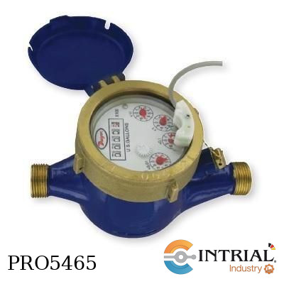 [WM2-B-C-08] MULTI-JET WATER METER, 104°F (40°C)., 232 psi (16 bar)., 1/2" BSPT, 0.03 m3/h