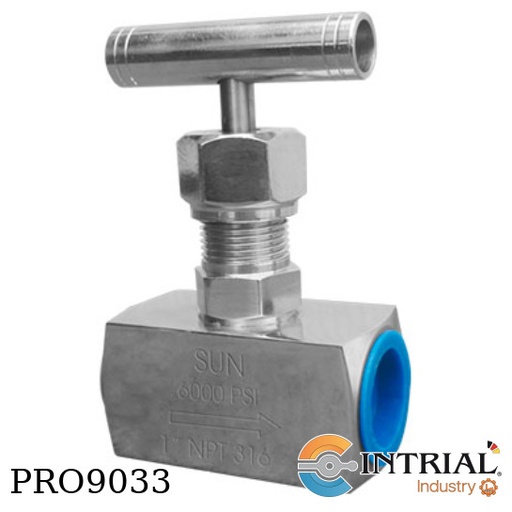 [856539120] VÁLVULA AGUJA INOXIDABLE SUN 1/2" 6000 PSIG