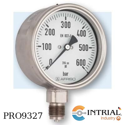 [RF63Ch;D902(85101902N2Z069)] Manometro 2 1/2" Dial, inferior, acero 1/4 npt -1bar