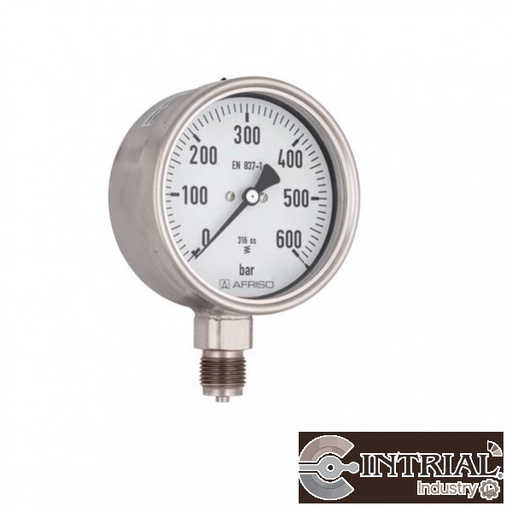 [RF100Ch;D412] Manometro ;0 a 4 bar, ½ NPT, dial 100 mm