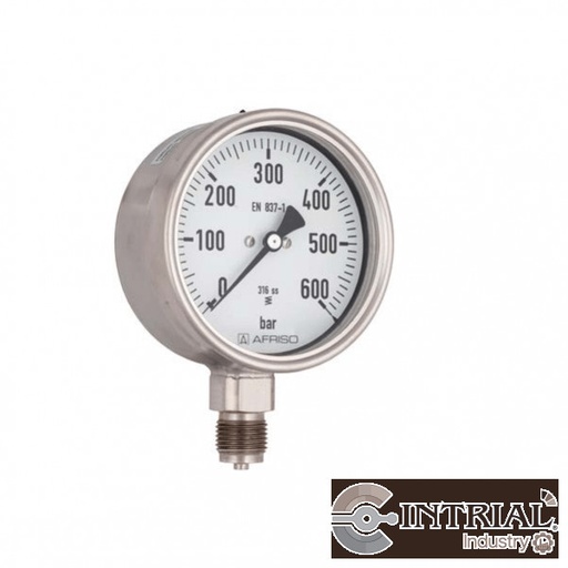 [PF160Ch-D402(NPT)-(85956402S)] MANOMETRO (0 a 100 mbar), 1/2 NPT, SS