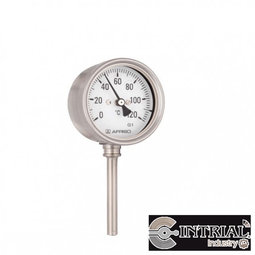 [FTh160Ch-D442(64375442)+64464(3)+64460(N] THERMOMETERS GAS FOR CHEMICAL APPLICATION, Housing diameter: 6'' (160 mm), Range: 0 to 120 ° C, Bulb
