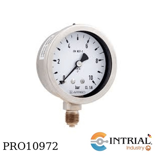[RF63Ch-D932(85120932)] Manometro completo en Acero INOX para aplicaciones,Mineras tipo Bourdon,Rango de medición de 0 a 150