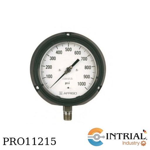 [RF130PGGly-D602(0-50PSI)] Manometro Fenolico, 50 psi, 1/2 NPT