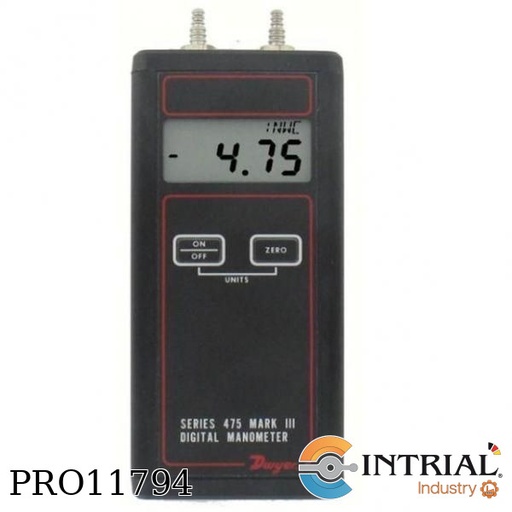 [475-3-FM] MK III INTRINSICALLY SAFE HANDHELD DIGITAL MANOMETER, 0-200.0 IN W.C,  30 PSIG