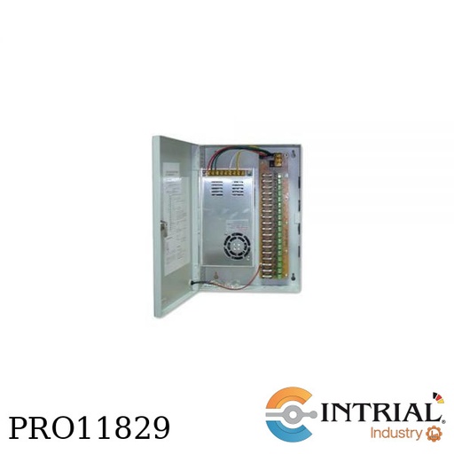 [BOX-12V-25A] Fuente de Poder Centralizada Supervisada