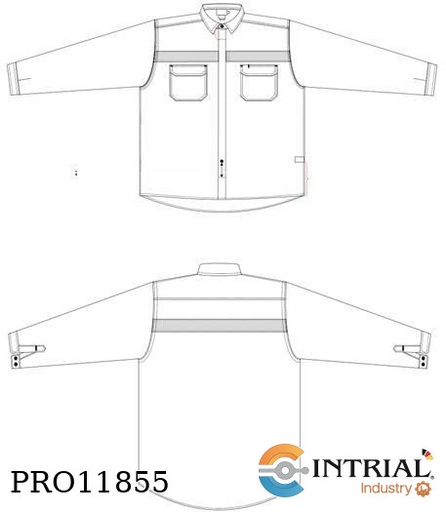 [CAM-NOR-TS-CL1-CAT2/9.0-RB-S] Camisa Normal (Verano), Talla "S", CL1, CAT2/9.0 = Certificación: HRC2, Color Azul turquesa (Royal B