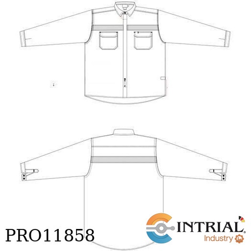 [CAM-NOR-TXL-CL1-CAT2/9.0-RB-S] Camisa Normal (Verano), Talla "XL", CL1, CAT2/9.0 = Certificación: HRC2, Color Azul turquesa (Royal