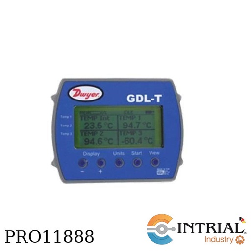 [GDL-T] ​GRAPHICAL DISPLAY DATA LOGGER, 15 to 150°F, ±1°F (0.5°C), 32 and 64 bit systems