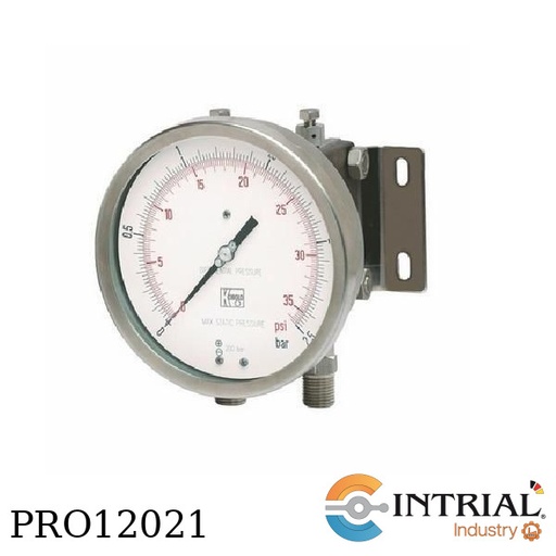 [MAN-UFCR-F4-R10] Differential pressure gauges with diaph. tube for stat. pressure up to 250 bar, 1/4 npt, SS