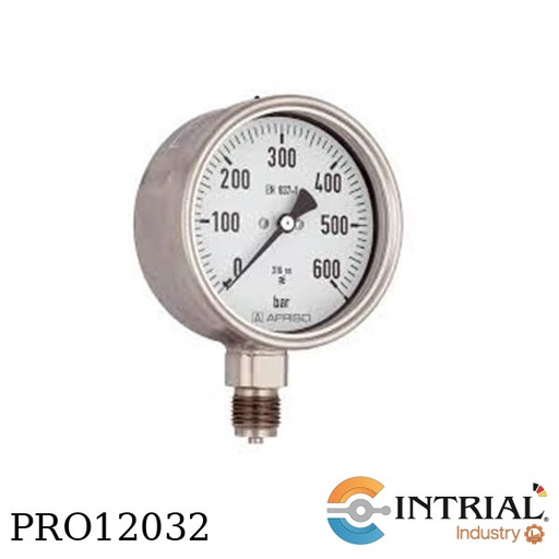 [RF100Ch-D402(85222402)+MD30(31332W)] MANÓMETRO TIPO BOURDON CON GLICERINA Y DIAFRAGMA (0 a 250 Bar)(½” NPT)
